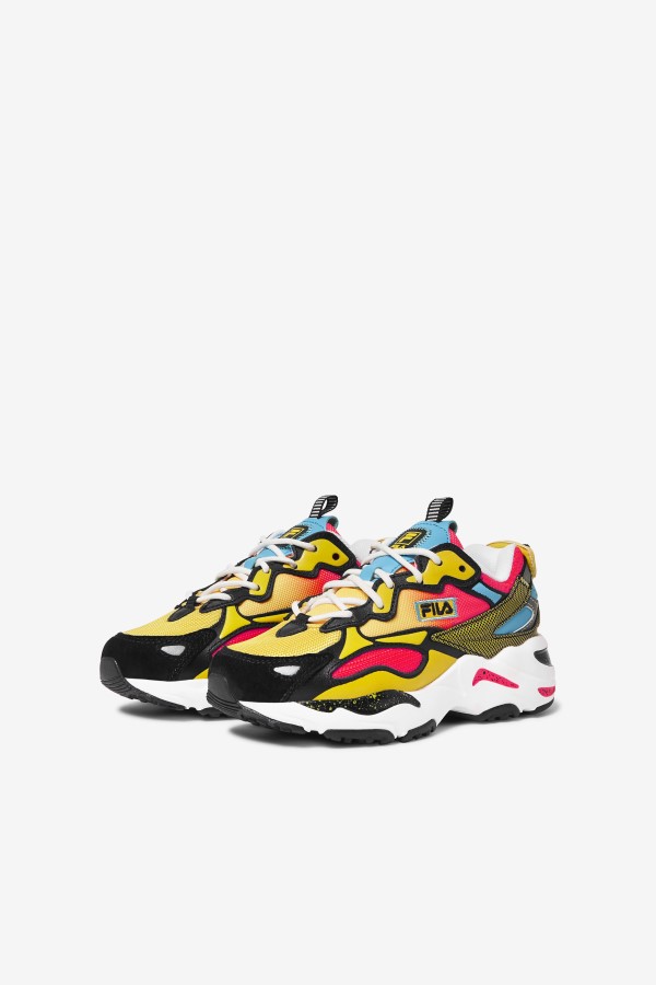 Black/Diva Pink/White Big Kids\' Ray Tracer Apex Fila