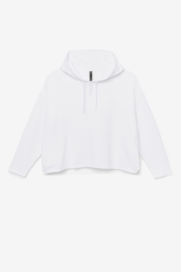 Fila Fi-Lux Cropped Hoodie White