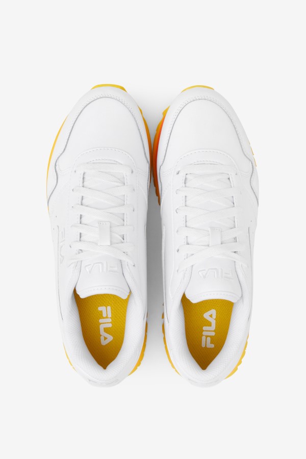 Women\'s Orbit Stripe White/Rhubarb/Lemon Fila