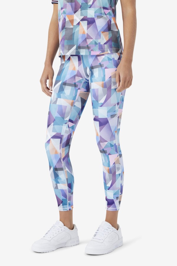 Keyla 7/8 Tight Geoprint/Blue Fila