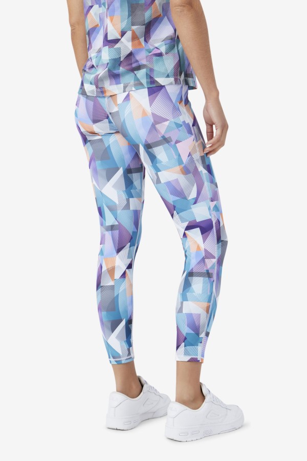 Keyla 7/8 Tight Geoprint/Blue Fila