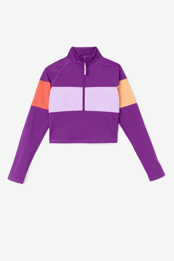 Fila Jaida Based Layer Half Zip Charisma/Crocus Petal/Cayenne