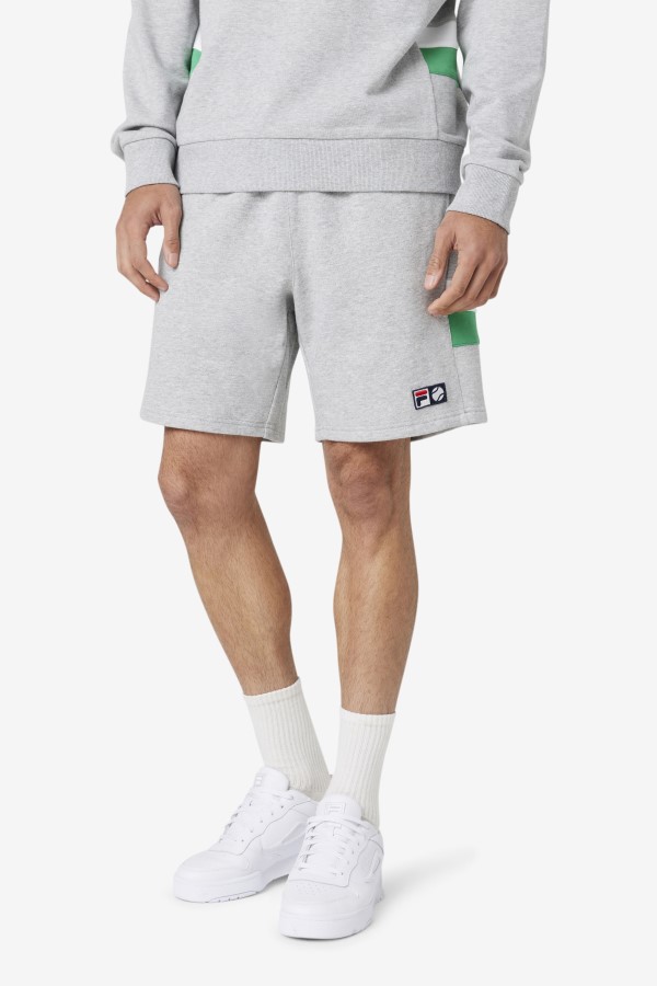 Fila Langlen Short Light Grey/Jelly Bean/White