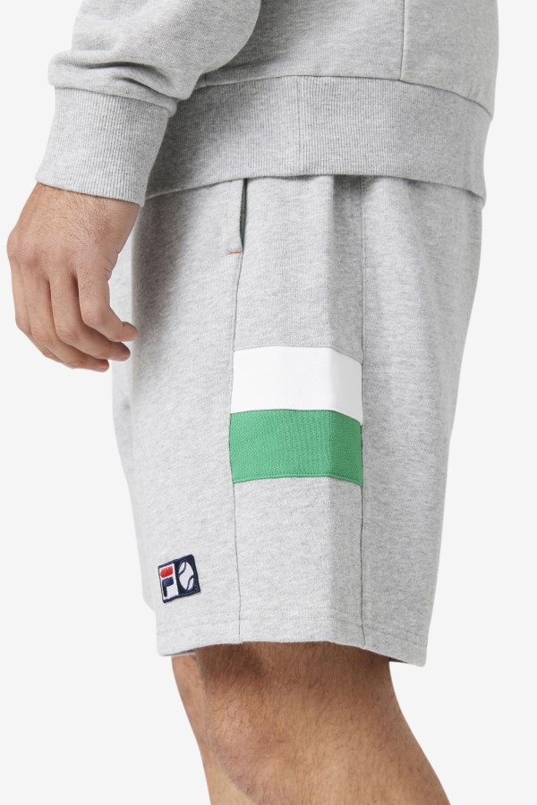 Fila Langlen Short Light Grey/Jelly Bean/White