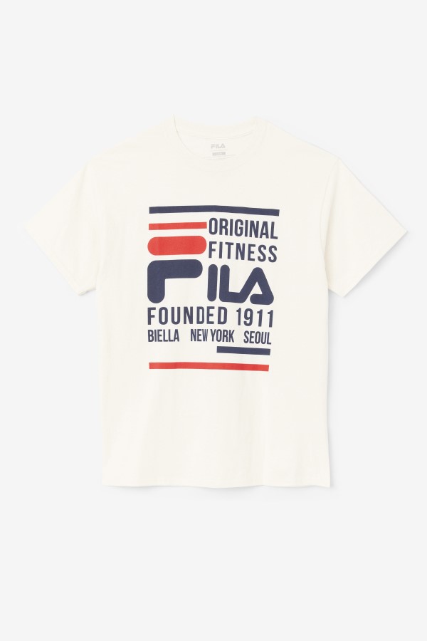 Fila Gardenia/Navy/Red Original Fitness Tee