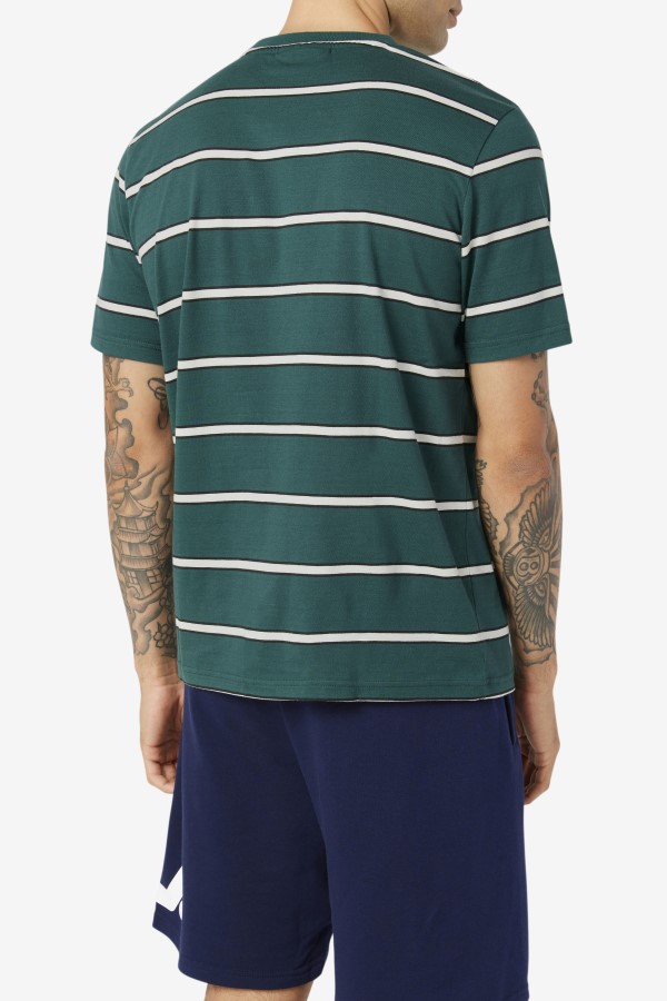 June Bug/White Fila Felix Tee