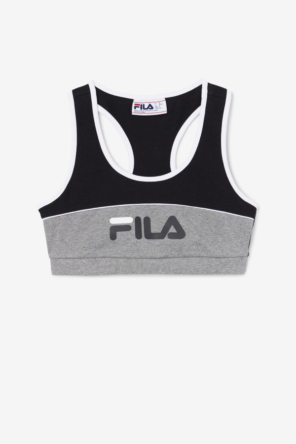 Kairi Bra Top Fila Black/Heather/White