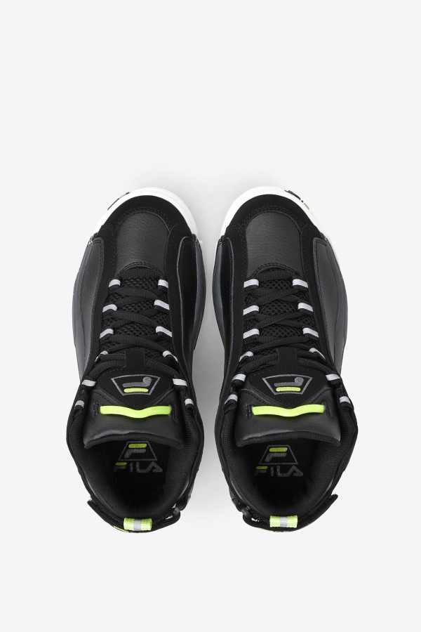 Black/Sunny Lime/Castlerock Little Kids\' Grant Hill 2 Fila