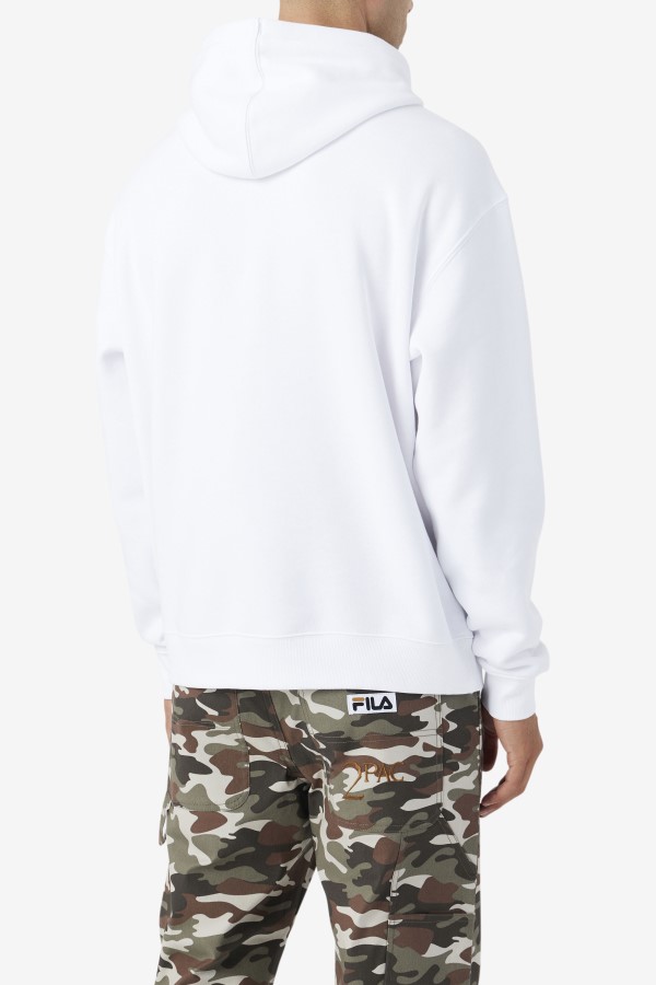 White Fila 2Pac Patch Hoodie