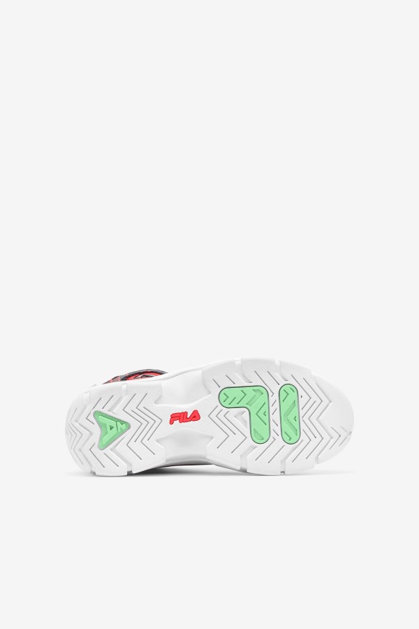Big Kids\' Grant Hill 2 Fila Black/Fiery Coral/Green Ash