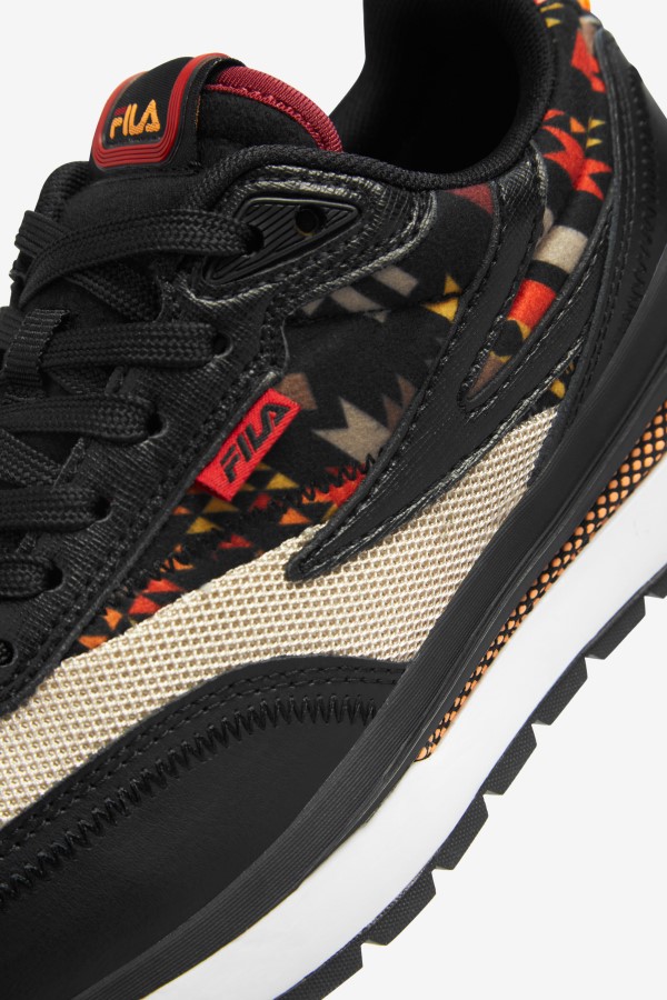 Black/Oxford Tan/White Fila Big Kids\' Renno