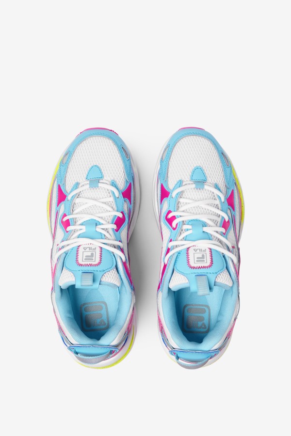 Fila Women\'s Ray Tracer Apex White/Pink Glo/Bluefish