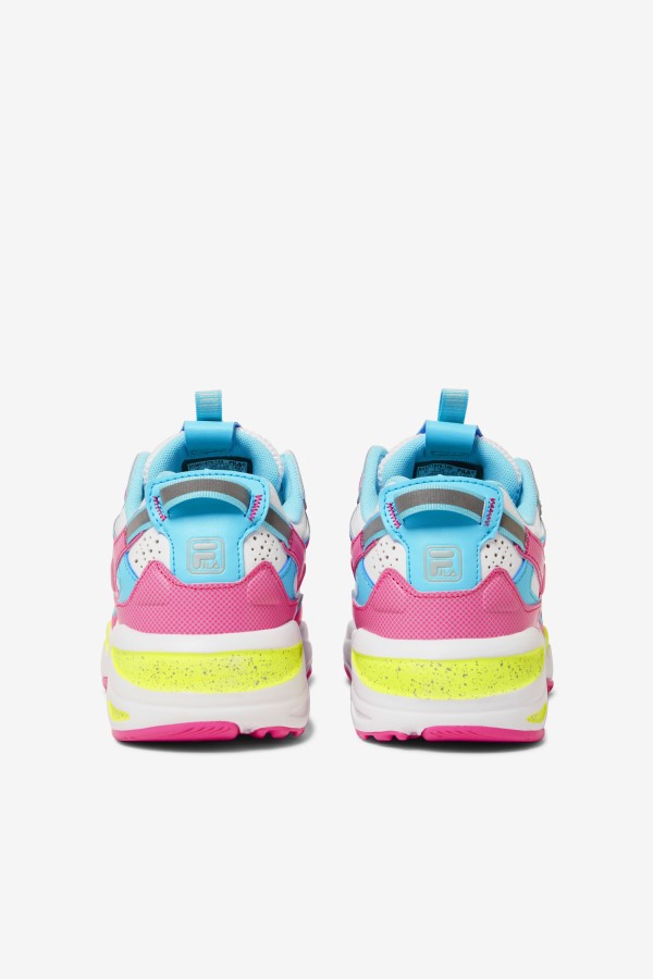 Fila Women\'s Ray Tracer Apex White/Pink Glo/Bluefish