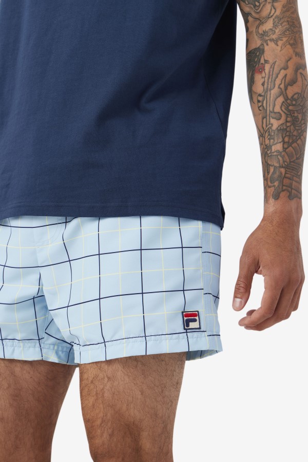 Fila Blue/Navy/Tender Yellow Linecall Swim Short