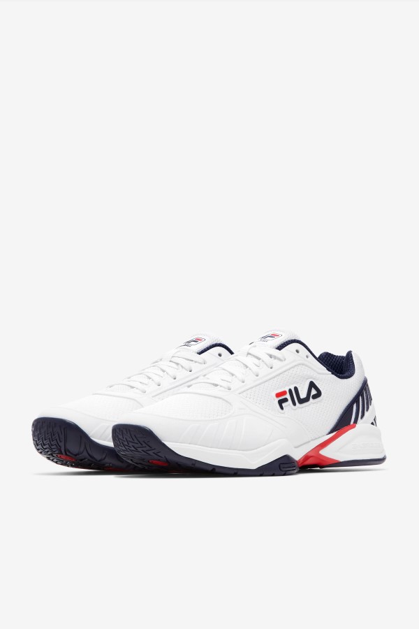 Fila White/Navy/Red Men\'s volley zone