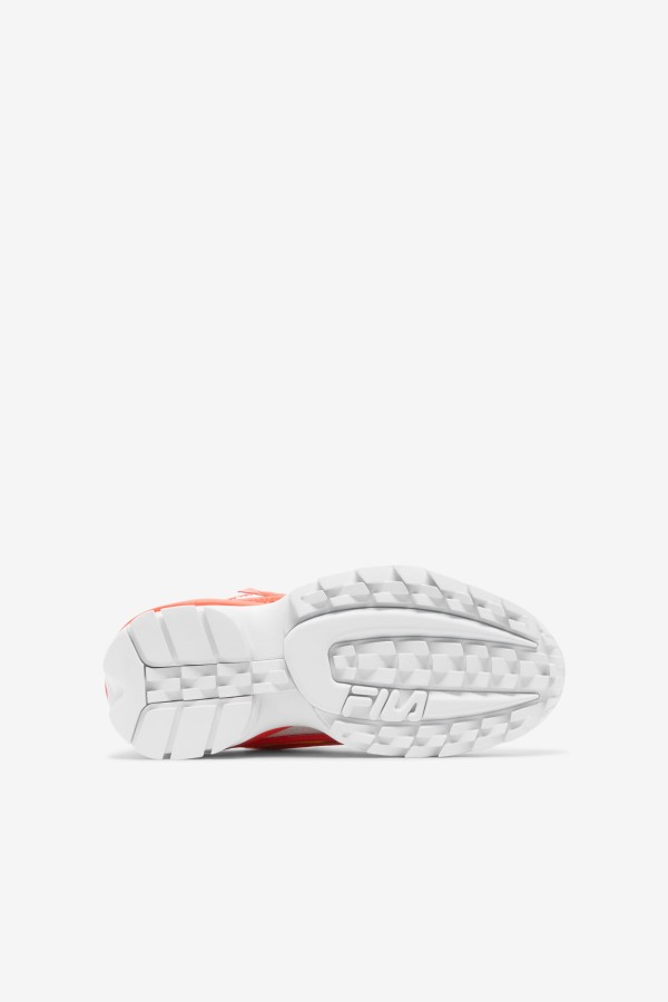 Big Kids\' Disruptor 2 Exp Fila White/Fiery Coral/Yellow