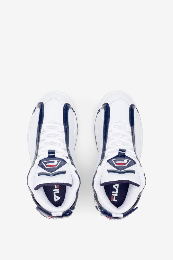 White/Navy/Red big kids\' Grant Hill 2 Fila