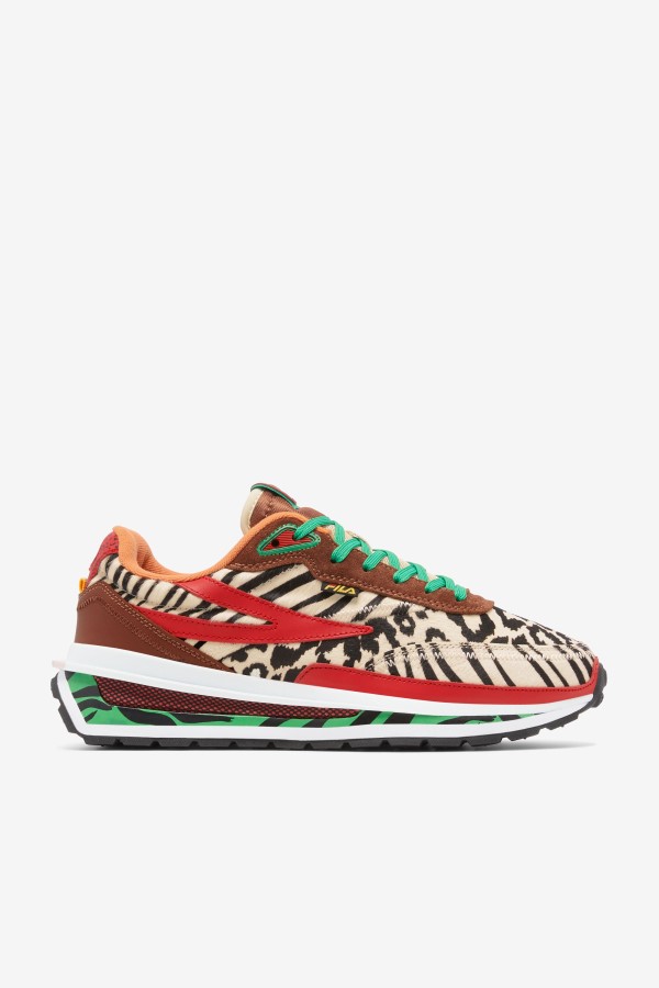 Sequoia/Red/Seedpearl Men's Renno Animal Fila