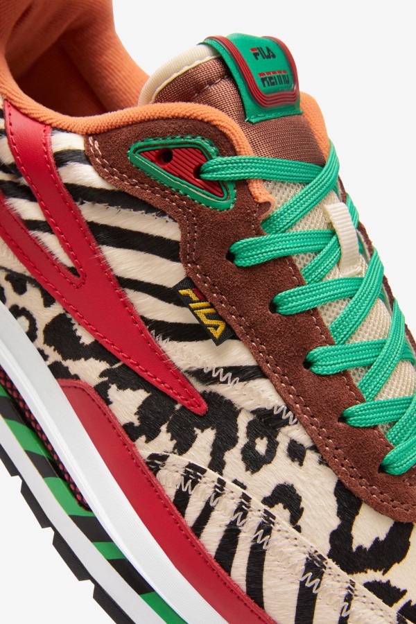 Sequoia/Red/Seedpearl Men\'s Renno Animal Fila