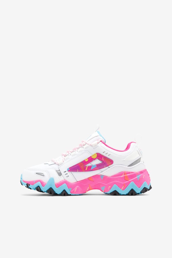 Women\'s Oakmont TR Fila White/Pink Glo/Bluefish