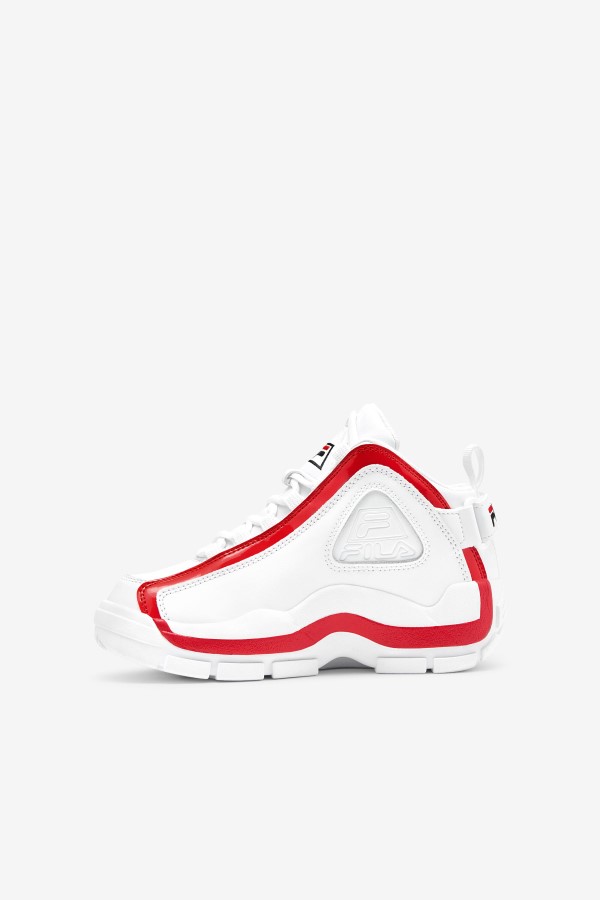 big kids\' Grant Hill 2 White/Red/Black Fila