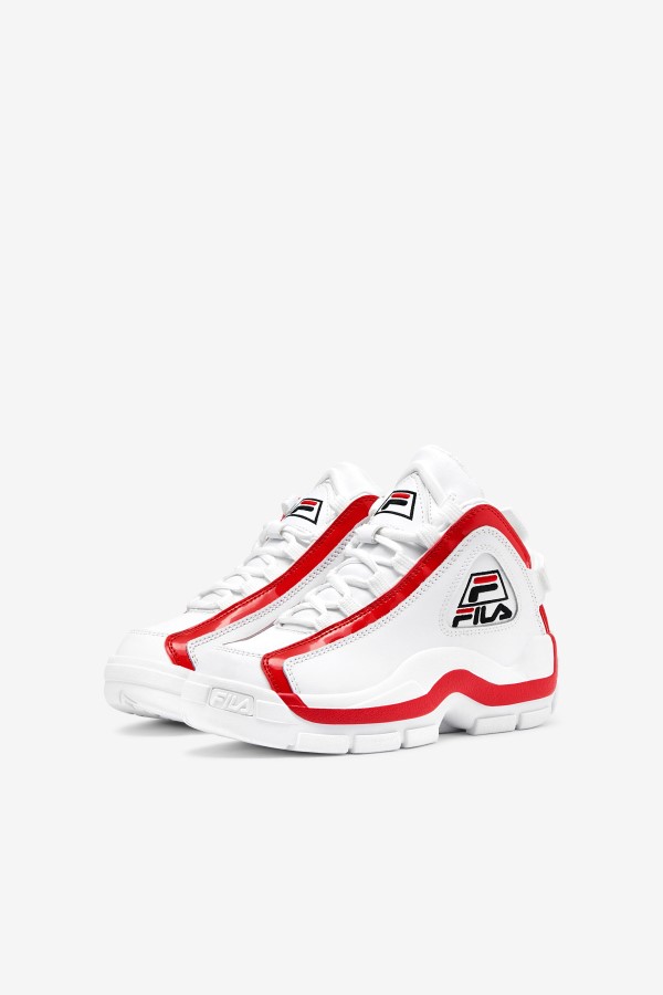 big kids\' Grant Hill 2 White/Red/Black Fila