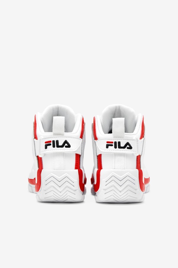 big kids\' Grant Hill 2 White/Red/Black Fila