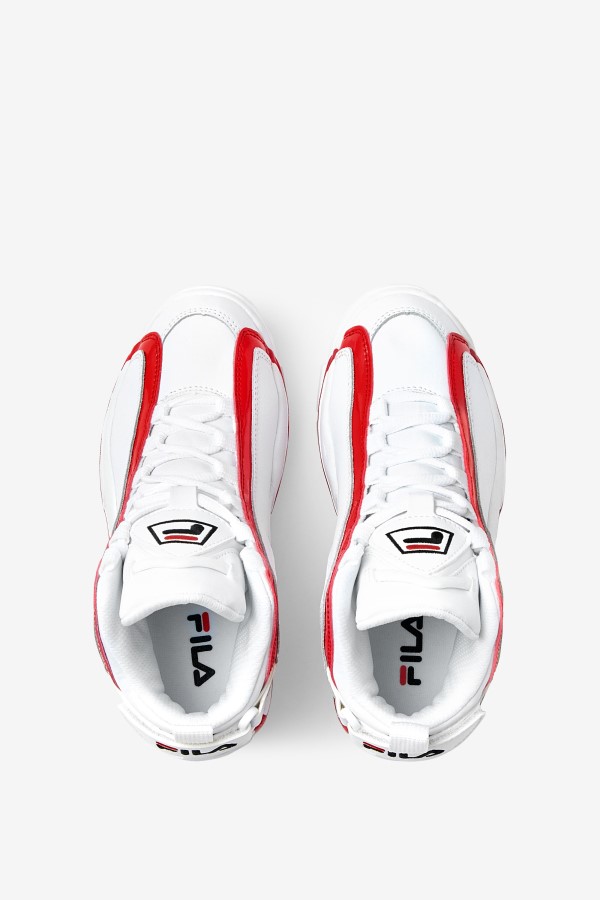 big kids\' Grant Hill 2 White/Red/Black Fila