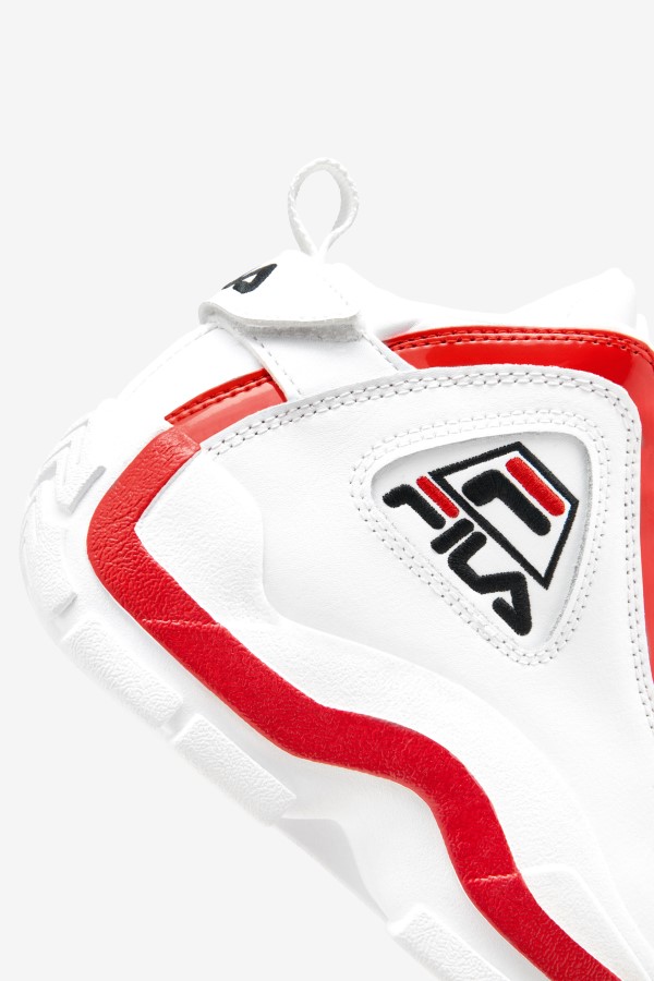 big kids\' Grant Hill 2 White/Red/Black Fila