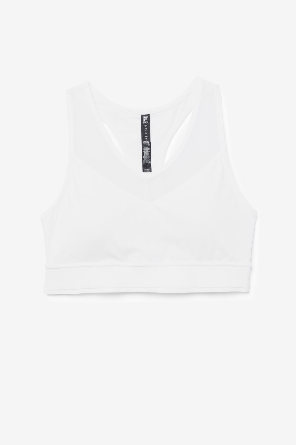 White Fila Uplift Racerback Bra Top