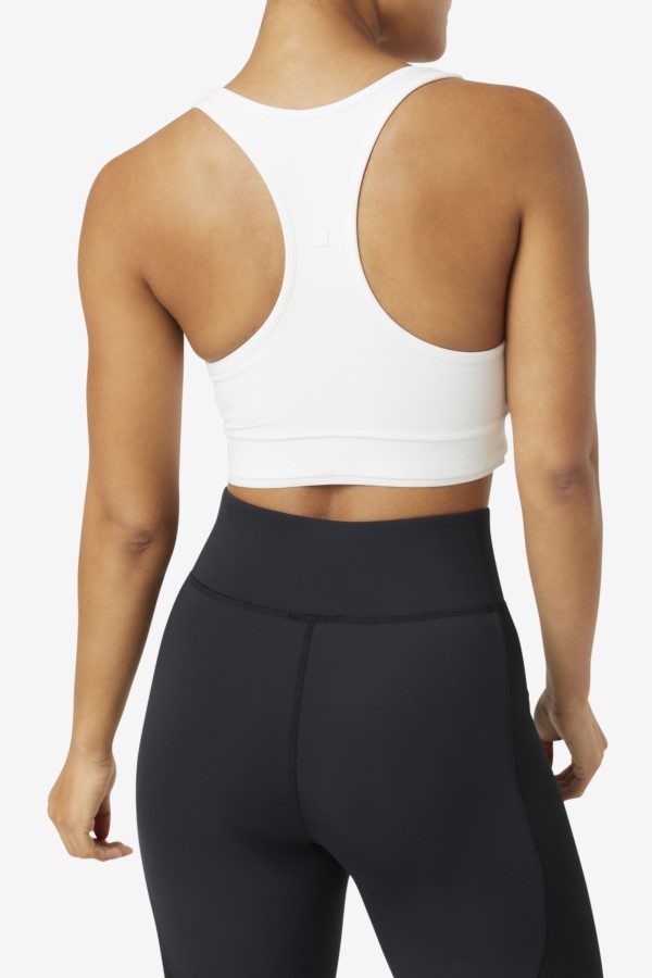 White Fila Uplift Racerback Bra Top