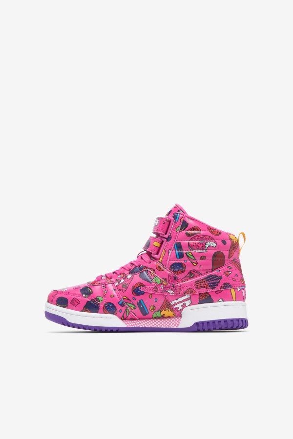 Sugar Plum/Purple/Lemon Fila Big Kids\' F-14