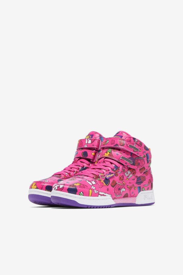 Sugar Plum/Purple/Lemon Fila Big Kids\' F-14