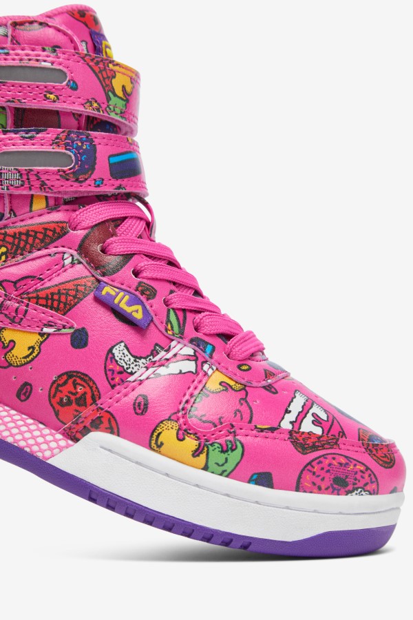 Sugar Plum/Purple/Lemon Fila Big Kids\' F-14