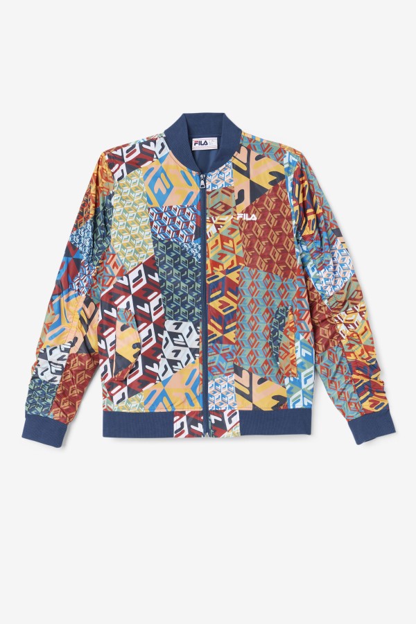 Mav Bomber Jacket Ocean/Yellow/White Fila