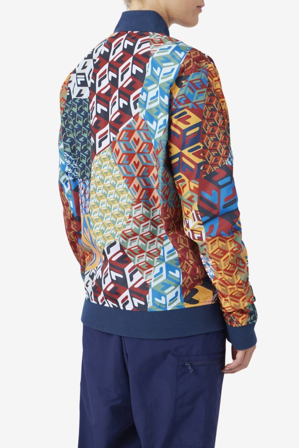 Mav Bomber Jacket Ocean/Yellow/White Fila