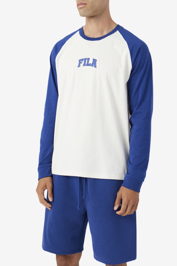 Fila Chet Raglan Tee Gardenia/Blue