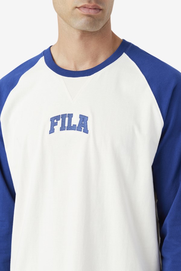Fila Chet Raglan Tee Gardenia/Blue