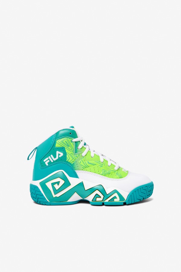 Big Kids' Mb White/Ceramic/Green Fila
