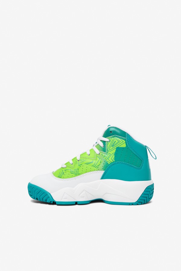 Big Kids\' Mb White/Ceramic/Green Fila