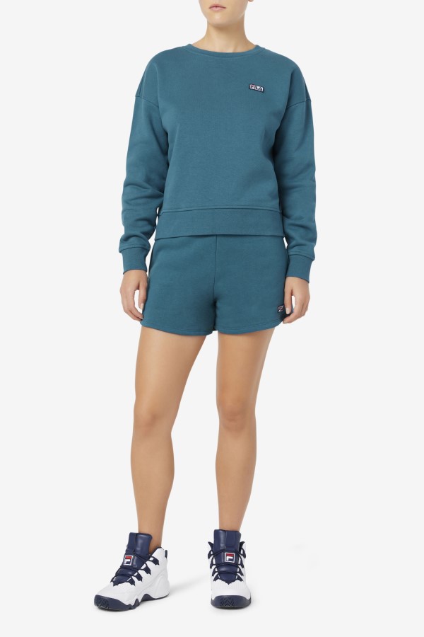 Diara High Rise Short Blue Coral Fila