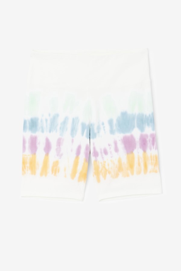 White Tie Dye Fila Taima Tie Dye Bike Short