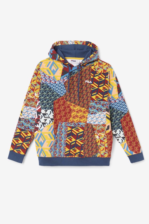 Yellow/Ocean Fila Anja Hoodie