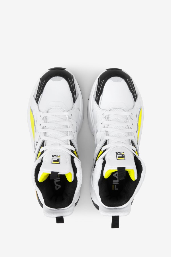 Fila Women\'s Hallasan Mid Premium White/Black/Lemon Tonic
