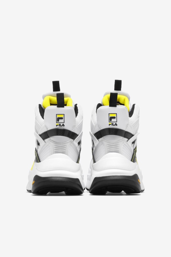 Fila Women\'s Hallasan Mid Premium White/Black/Lemon Tonic