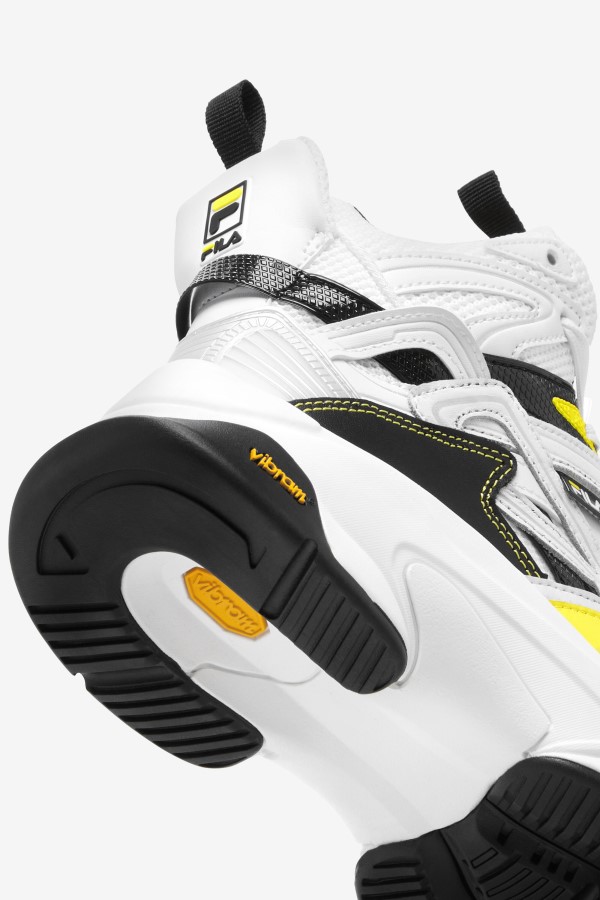 Fila Women\'s Hallasan Mid Premium White/Black/Lemon Tonic