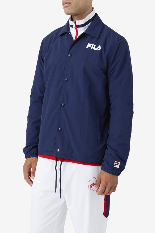 Navy Coaches Jacket Fila