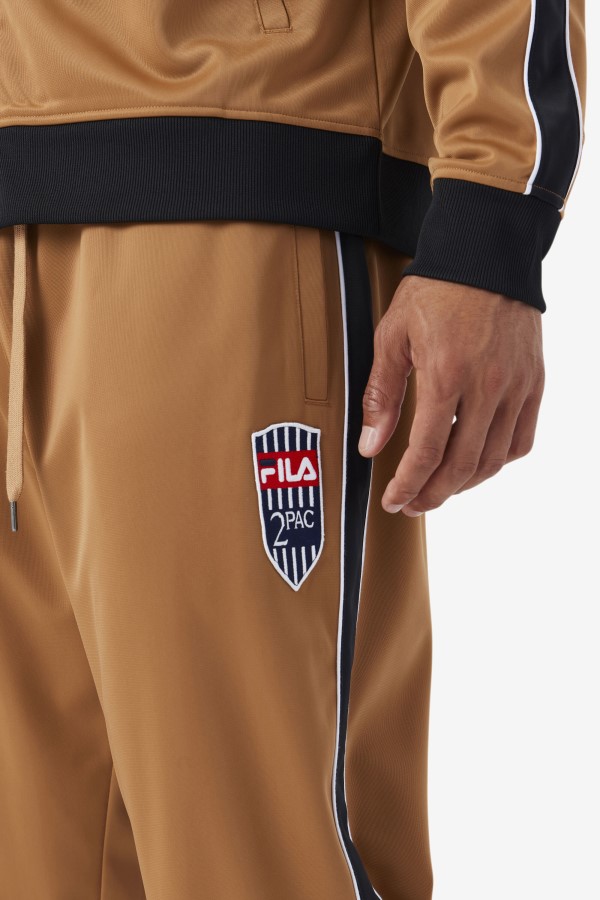 Tobacco Brown/White 2Pac Track Pant Fila