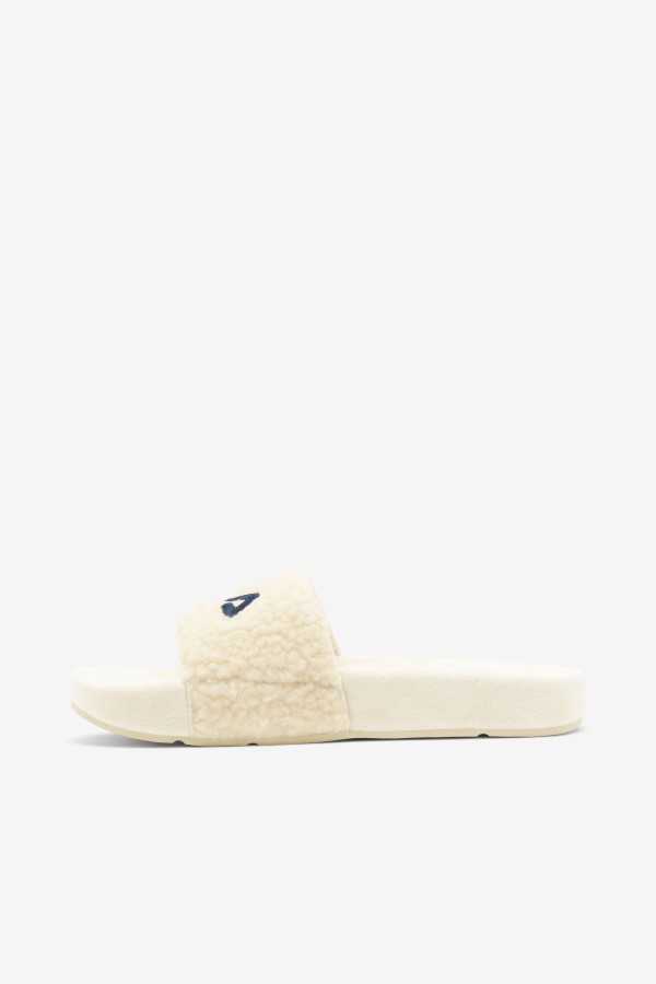 Cream/Navy/Red Fila Women\'s Fuzzy Drifter
