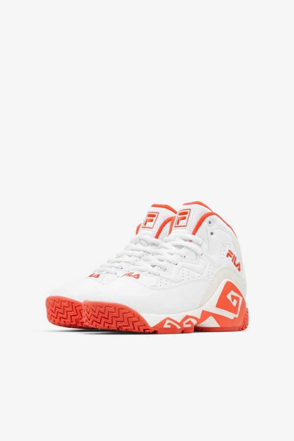 Little Kids\' Mb White/Mandarin Red/Gardenia Fila